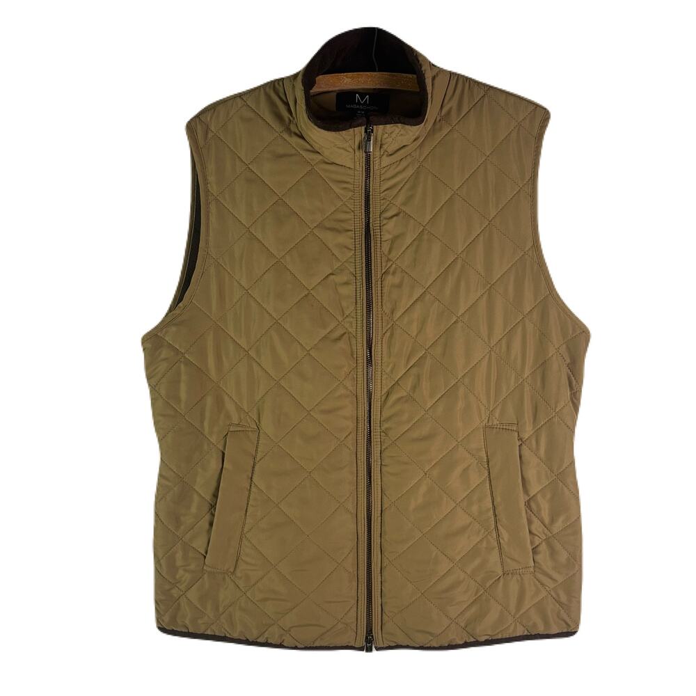 MAGASCHONI Quilted Zip Up Vest Mens Size M